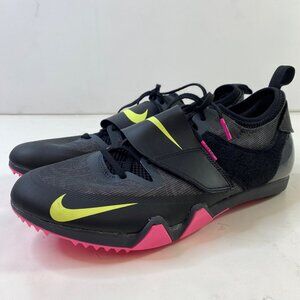 Nike Mens Pole Vault Elite Track Field Spikes  AA1204-004 Black Pink Size 10.5